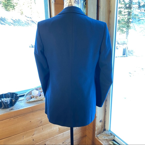 Beautiful Blue Wool Blazer Suit Jacket - Picture 4 of 8
